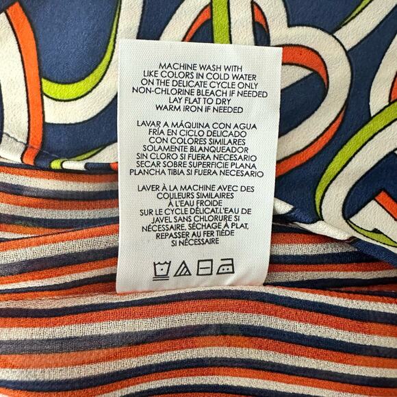 CAbi 5370 Amour Hola Collection Blue Interlocking Hearts Shirt Dress Sz S - Picture 8 of 11